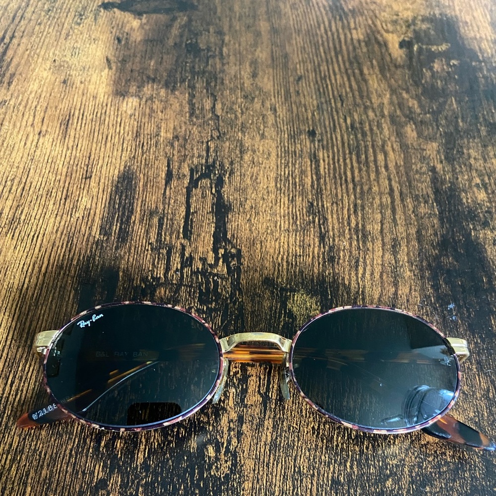 Ray-Ban B&L Vintage Polarized Sunglasses W2895 0XAS Gold/Tortoise Oval USA 49mm